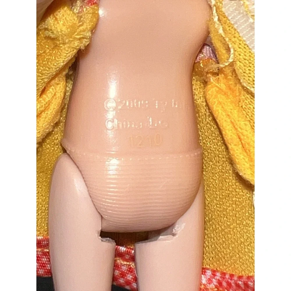 2009 Ty Li'l Ones Chic‎ Boutique Doll M1210 Yellow Gingham Dress 4